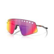 Sportieve zonnebril met uniek ontwerp Oakley , Purple , Unisex