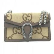 Pre-owned Canvas gucci-bags Gucci Vintage , Beige , Dames