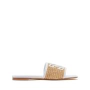 Portofino Slip-On Sandalen Casadei , Beige , Dames