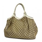 Pre-owned Canvas gucci-bags Gucci Vintage , Brown , Dames