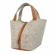 Pre-owned Wool handbags Hermès Vintage , Gray , Dames