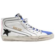 Wit Blauw Rood Francy Sneakers Golden Goose , White , Heren