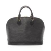 Pre-owned Leather handbags Louis Vuitton Vintage , Black , Dames