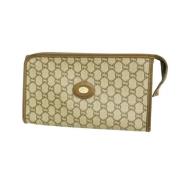 Pre-owned Canvas gucci-bags Gucci Vintage , Beige , Dames