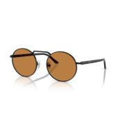 Stijlvolle zonnebril voor mannen Persol , Black , Unisex