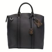 Pre-owned Leather handbags Louis Vuitton Vintage , Black , Heren