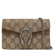 Pre-owned Canvas gucci-bags Gucci Vintage , Beige , Dames