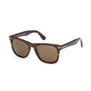 Stijlvolle zonnebril voor modefanaten Tom Ford , Brown , Unisex