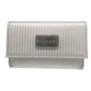 Pre-owned Leather key-holders Bvlgari Vintage , Gray , Unisex