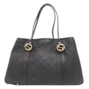 Pre-owned Leather gucci-bags Gucci Vintage , Black , Dames