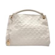 Pre-owned Leather handbags Louis Vuitton Vintage , White , Dames