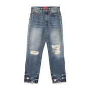 Indigo Denim Jeans Distressed Finish Washington DEE CEE , Blue , Dames