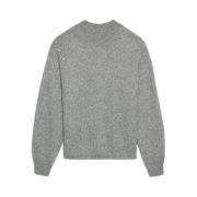 Relaxed Fit Alpaca Trui Jacquemus , Gray , Heren