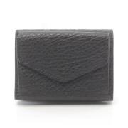 Pre-owned Leather wallets Maison Margiela Pre-owned , Black , Dames