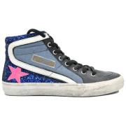 Horsy Glitter Slide Sneakers Pink Star Golden Goose , Multicolor , Dam...