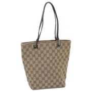 Pre-owned Canvas gucci-bags Gucci Vintage , Beige , Dames