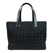 Pre-owned Nylon chanel-bags Chanel Vintage , Black , Dames