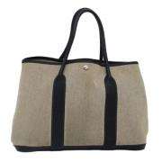 Pre-owned Canvas handbags Hermès Vintage , Beige , Dames