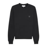 Geborduurde Foxy Patch Katoenen Sweatshirt Maison Kitsuné , Black , He...