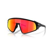 Sportieve zonnebril met uniek ontwerp Oakley , Black , Unisex