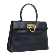 Pre-owned Leather handbags Salvatore Ferragamo Pre-owned , Blue , Dame...