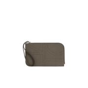 Monogram Leren Pols Pouch TotêMe , Brown , Dames