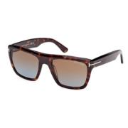 Elegante zonnebril voor modeliefhebbers Tom Ford , Brown , Unisex