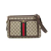 Pre-owned Canvas clutches Gucci Vintage , Beige , Dames