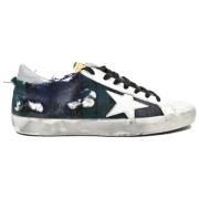 Superstar White Green Scottish Jeans Sneakers Golden Goose , Multicolo...