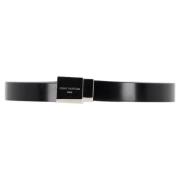 Pre-owned Leather belts Louis Vuitton Vintage , Black , Dames