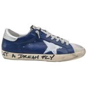 Superstar Blue Grey Sneakers Golden Goose , Blue , Dames