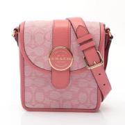 Pre-owned Leather shoulder-bags Coach Pre-owned , Pink , Dames