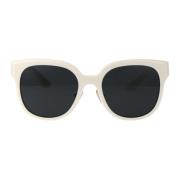 Stijlvolle zonnebril met 0MU 01Zs Miu Miu , White , Dames