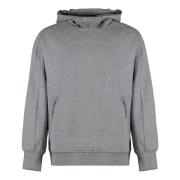 Katoenen hoodie met Goggle capuchon C.p. Company , Gray , Heren