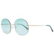 Goud Vrouwen Zonnebril Rond Groene Lens Gant , Yellow , Unisex