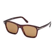 Stijlvolle zonnebril Ft1179 Barron Tom Ford , Brown , Heren