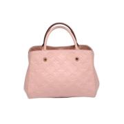 Pre-owned Leather handbags Louis Vuitton Vintage , Pink , Dames