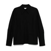 Fluweel Zwart Overshirt Jil Sander , Black , Dames