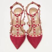 Pre-owned Leather heels Valentino Vintage , Red , Dames