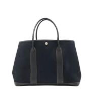 Pre-owned Canvas handbags Hermès Vintage , Black , Dames