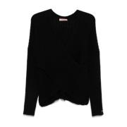 Chunky Gebreide Sweaters Zwart Twinset , Black , Dames