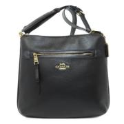 Pre-owned Leather shoulder-bags Coach Pre-owned , Black , Dames