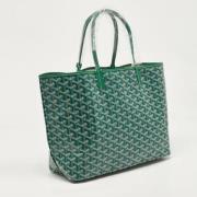 Pre-owned Canvas totes Goyard Vintage , Green , Dames