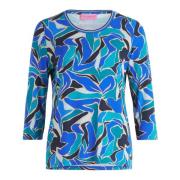 Stijlvol Bedrukt Basis Shirt Betty Barclay , Blue , Dames