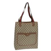 Pre-owned Leather gucci-bags Gucci Vintage , Beige , Dames