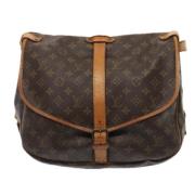 Pre-owned Canvas shoulder-bags Louis Vuitton Vintage , Brown , Dames