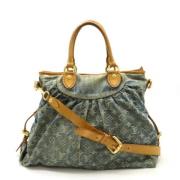 Pre-owned Canvas louis-vuitton-bags Louis Vuitton Vintage , Blue , Dam...