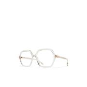 Blauwe Ronde Zonnebril Mykita , White , Unisex