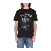 T-shirt met afdrukken John Richmond , Black , Heren