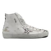 Wit Grijs Leo Pyton Sneakers Golden Goose , White , Dames